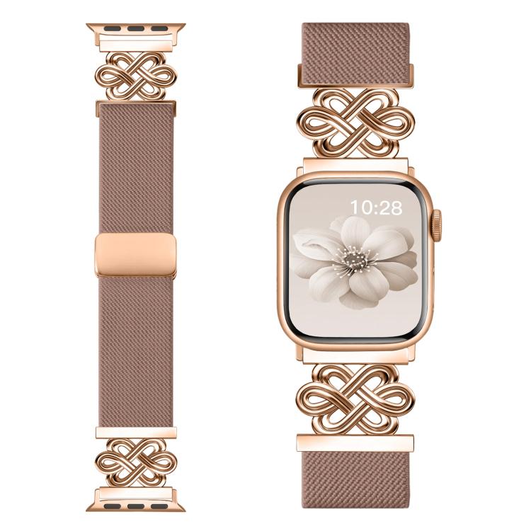 xDfind Chinesischer Knoten Nylon Geflochten Magnetische Schnalle Uhrenarmband, Für Apple Watch 42 / 44 / 45 / 46 / 49mm, Für Apple Watch 38 / 40 / 41 / S11 42mm
