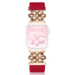 xDfind Chinesischer Knoten Nylon Regenbogen Geflochten Magnetische Schnalle Uhrenarmband, Für Apple Watch 42 / 44 / 45 / 46 / 49mm, Für Apple Watch 38 / 40 / 41 / S11 42mm