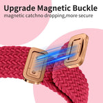 xDfind Chinesischer Knoten Nylon Regenbogen Geflochten Magnetische Schnalle Uhrenarmband, Für Apple Watch 42 / 44 / 45 / 46 / 49mm, Für Apple Watch 38 / 40 / 41 / S11 42mm