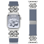 xDfind Chinesischer Knoten Nylon Regenbogen Geflochten Magnetische Schnalle Uhrenarmband, Für Apple Watch 42 / 44 / 45 / 46 / 49mm, Für Apple Watch 38 / 40 / 41 / S11 42mm