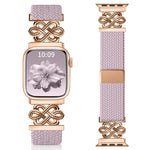 xDfind Chinesischer Knoten Nylon Regenbogen Geflochten Magnetische Schnalle Uhrenarmband, Für Apple Watch 42 / 44 / 45 / 46 / 49mm, Für Apple Watch 38 / 40 / 41 / S11 42mm