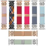 xDfind Chinesischer Knoten Nylon Regenbogen Geflochten Magnetische Schnalle Uhrenarmband, Für Apple Watch 42 / 44 / 45 / 46 / 49mm, Für Apple Watch 38 / 40 / 41 / S11 42mm