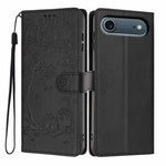 Tree Cat Embossed Flip Vegan Leather Phone Case, For iPhone 17e / 16e, For iPhone 17 Pro Max, For iPhone 17 Pro, For iPhone 17, For iPhone Air, For iPhone 16 Pro Max
