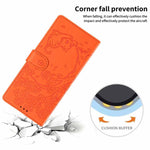 Tree Cat Embossed Flip Vegan Leather Phone Case, For iPhone 15, For iPhone 14 Plus, For iPhone 14, For iPhone 14 Pro, For iPhone 14 Pro Max, For iPhone 13 Pro Max