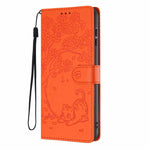 Tree Cat Embossed Flip Vegan Leather Phone Case, For iPhone 13 Pro, For iPhone 13, For iPhone 12 Pro Max, For iPhone 12 / 12 Pro, For iPhone 11 Pro Max, For iPhone 11