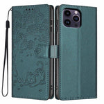 Tree Cat Embossed Flip Vegan Leather Phone Case, For iPhone 13 Pro, For iPhone 13, For iPhone 12 Pro Max, For iPhone 12 / 12 Pro, For iPhone 11 Pro Max, For iPhone 11