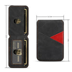 ESEBLE S1 Retro Vegane Lederstruktur Magnetischer RFID Handy Kartenhalter