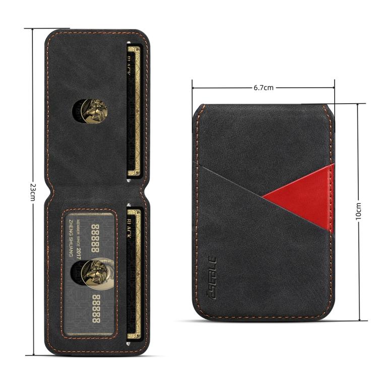 ESEBLE S1 Retro Vegane Lederstruktur Magnetischer RFID Handy Kartenhalter