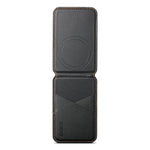ESEBLE S3 Farbblock Kunstlederstruktur Magnetischer RFID Handy Kartenhalter