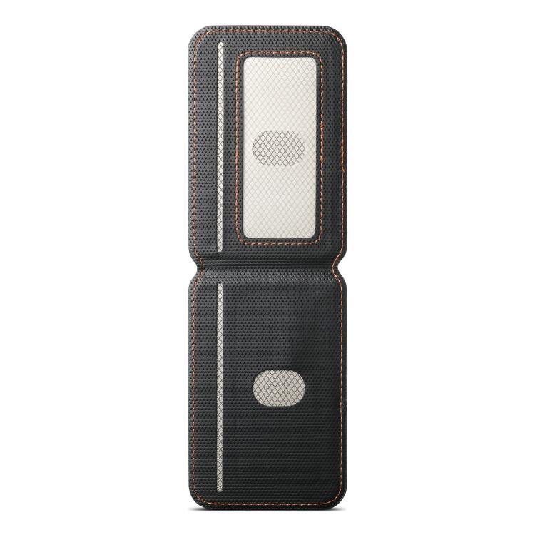 ESEBLE S3 Farbblock Kunstlederstruktur Magnetischer RFID Handy Kartenhalter