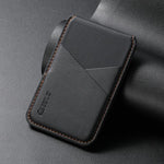 ESEBLE S3 Farbblock Kunstlederstruktur Magnetischer RFID Handy Kartenhalter