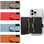 ESEBLE Klebestil Farbblock Faltbarer Handy Kartenhalter