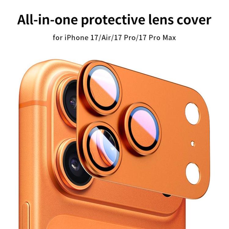 XDcase 5 Stück Rüstung Volle Abdeckung Mattierte Metall-Kameraobjektivringfolie, Für iPhone 17