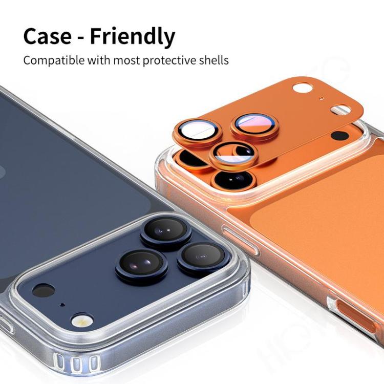 XDcase 5 Stück Rüstung Volle Abdeckung Mattierte Metall-Kameraobjektivringfolie, Für iPhone 17