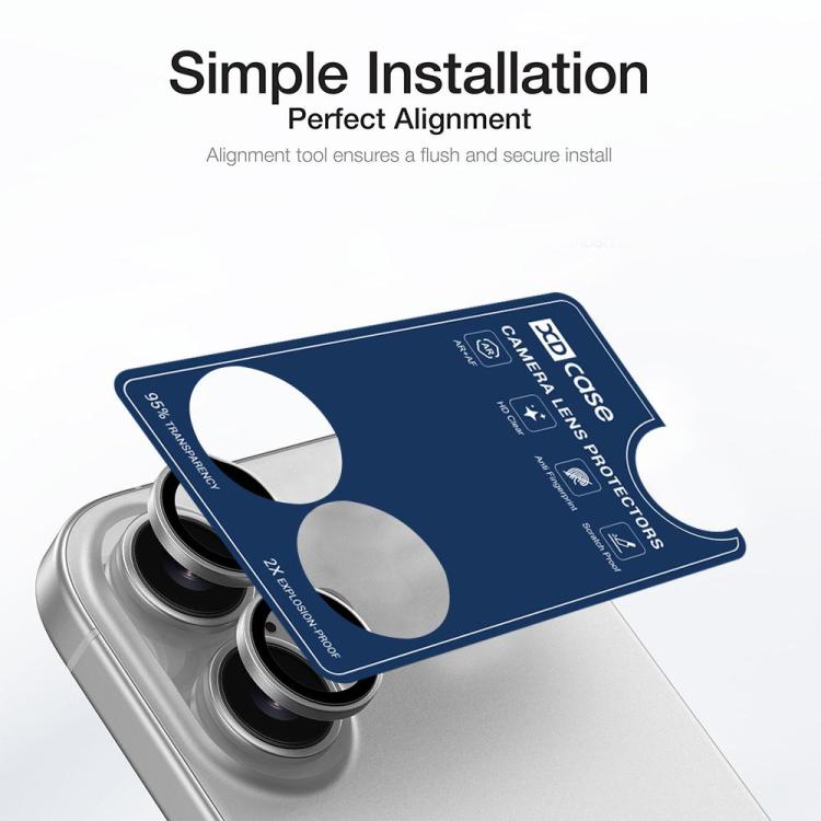 XDcase 5 Stück AF + AR Hawkeye Kameraschutzfolie mit Ausrichtungswerkzeug, Für iPhone 17
