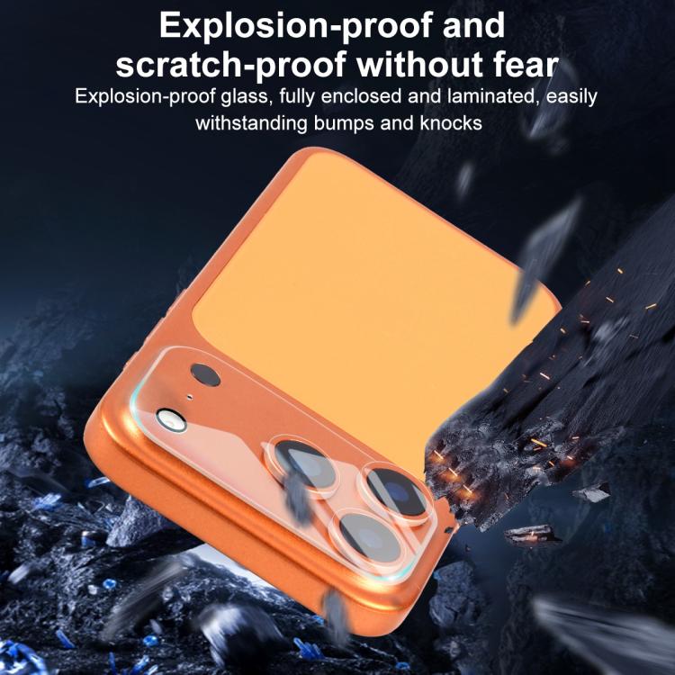 XDcase 5 Stück Transparente Integrierte Kamera-Schutzfolie aus gehärtetem Glas, Für iPhone 17 Pro Max, Für iPhone 17 Pro, Für iPhone 17, Für iPhone Air