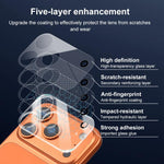 XDcase 5 Stück Transparente Integrierte Kamera-Schutzfolie aus gehärtetem Glas, Für iPhone 17 Pro Max, Für iPhone 17 Pro, Für iPhone 17, Für iPhone Air