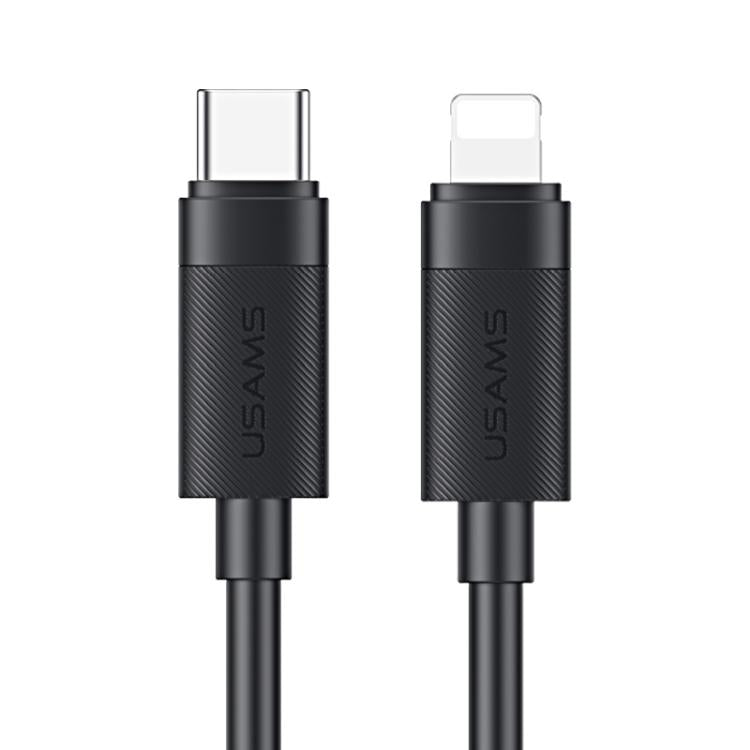 USAMS SJ781 U94 USB-C / Type-C auf 8 Pin PD30W Schnelllade-Datenkabel, 1m