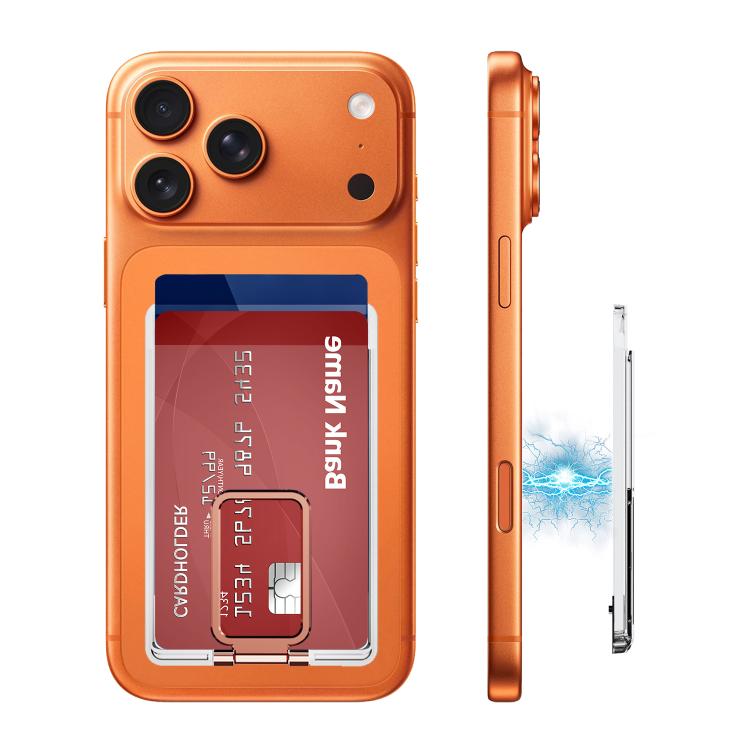 XDcase Magnetischer Kartenhalter mit Fach für iPhone / Galaxy & mehr