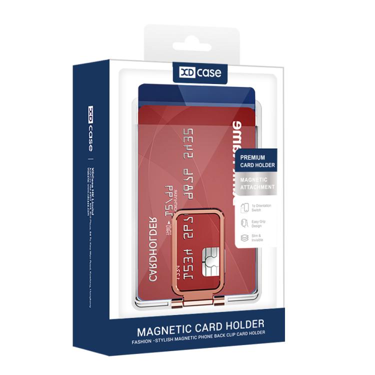 XDcase Magnetischer Kartenhalter mit Fach für iPhone / Galaxy & mehr