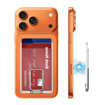 XDcase Magnetischer Kartenhalter mit Fach für iPhone / Galaxy & mehr