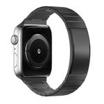 Ein Perlen Faltverschluss Metall Titanlegierung Uhrenarmband, Für Apple Watch 46mm / 49mm / 45mm / 44mm, Für Apple Watch 42mm / 41mm / 40mm / 38mm