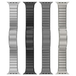 Ein Perlen Faltverschluss Metall Titanlegierung Uhrenarmband, Für Apple Watch 46mm / 49mm / 45mm / 44mm, Für Apple Watch 42mm / 41mm / 40mm / 38mm