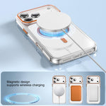 Kemeng klare PC Magnetische Handyhülle, Für iPhone 17 Pro Max, Für iPhone 17 Pro