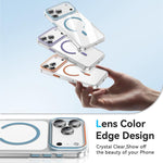 Kemeng klare PC Magnetische Handyhülle, Für iPhone 17 Pro Max, Für iPhone 17 Pro