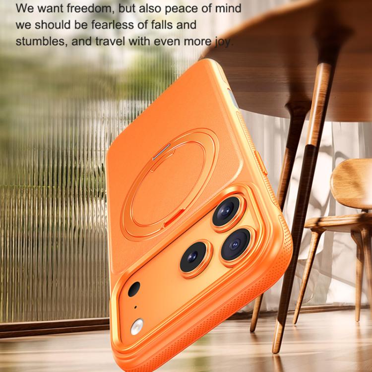 Lederstruktur 360 Grad drehbarer Magnetischer Halter Handyhülle, Für iPhone 17 Pro Max, Für iPhone 17 Pro, Für iPhone 17, Für iPhone Air, Für iPhone 16 Pro Max, Für iPhone 16 Pro, Für iPhone 16 Plus, Für iPhone 16