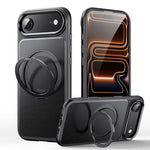 Lederstruktur 360 Grad drehbarer Magnetischer Halter Handyhülle, Für iPhone 17 Pro Max, Für iPhone 17 Pro, Für iPhone 17, Für iPhone Air, Für iPhone 16 Pro Max, Für iPhone 16 Pro, Für iPhone 16 Plus, Für iPhone 16