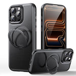 Lederstruktur 360 Grad drehbarer Magnetischer Halter Handyhülle, Für iPhone 17 Pro Max, Für iPhone 17 Pro, Für iPhone 17, Für iPhone Air, Für iPhone 16 Pro Max, Für iPhone 16 Pro, Für iPhone 16 Plus, Für iPhone 16