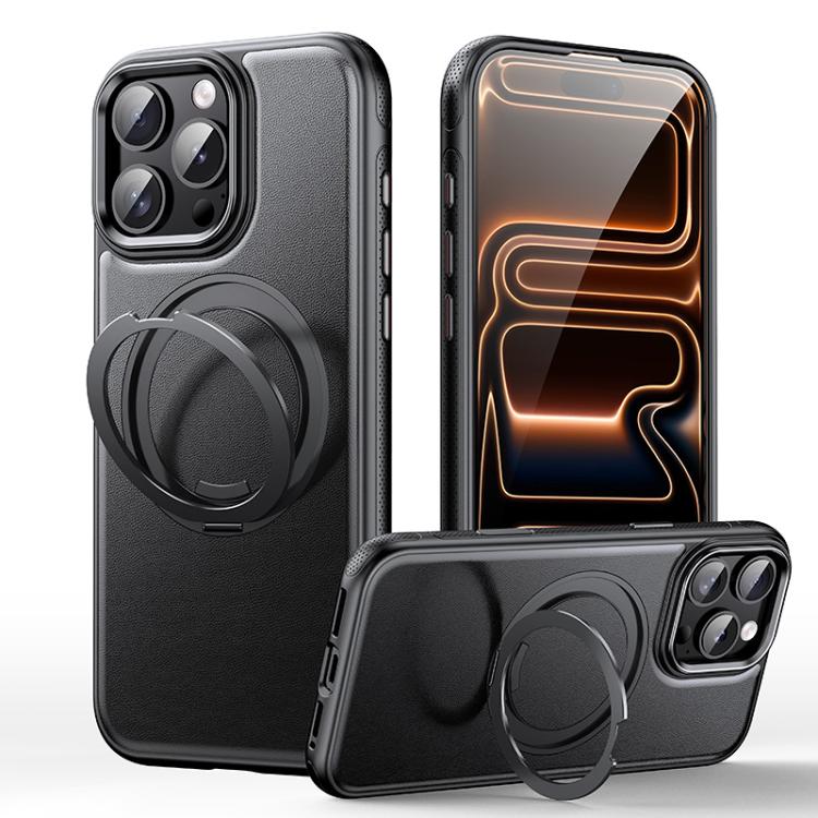 Lederstruktur 360 Grad drehbarer Magnetischer Halter Handyhülle, Für iPhone 17 Pro Max, Für iPhone 17 Pro, Für iPhone 17, Für iPhone Air, Für iPhone 16 Pro Max, Für iPhone 16 Pro, Für iPhone 16 Plus, Für iPhone 16