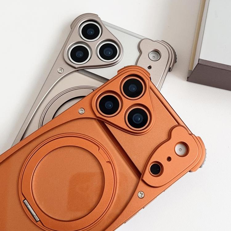 Weasel Originalfarbe Metall rahmenlose 360 Drehhalter Magnetische Handyhülle, Für iPhone 17 Pro Max, Für iPhone 17 Pro