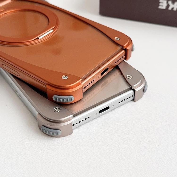 Weasel Originalfarbe Metall rahmenlose 360 Drehhalter Magnetische Handyhülle, Für iPhone 17 Pro Max, Für iPhone 17 Pro