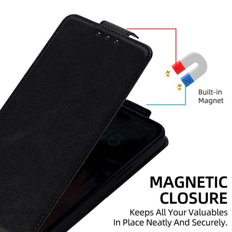 Vertikale Klapphülle Einfarbig Veganes Leder Handyhülle mit Umhängekette, Für iPhone 11 Pro Max, Für iPhone 11, Für iPhone 11 Pro