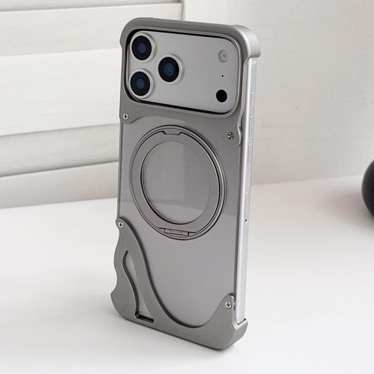Dolphin Originalfarbe Metall Rahmenloser 360-Grad-Drehhalter Magnetische Handyhülle, Für iPhone 17 Pro Max, Für iPhone 17 Pro