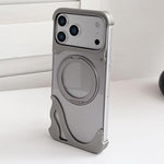 Dolphin Originalfarbe Metall Rahmenloser 360-Grad-Drehhalter Magnetische Handyhülle, Für iPhone 17 Pro Max, Für iPhone 17 Pro