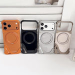 Dolphin Originalfarbe Metall Rahmenloser 360-Grad-Drehhalter Magnetische Handyhülle, Für iPhone 17 Pro Max, Für iPhone 17 Pro