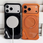 Dolphin Originalfarbe Metall Rahmenloser 360-Grad-Drehhalter Magnetische Handyhülle, Für iPhone 17 Pro Max, Für iPhone 17 Pro