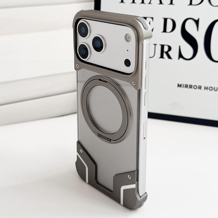 Armor Originalfarbe Metall Rahmenloser 360-Grad-Drehhalter Magnetische Handyhülle, Für iPhone 17 Pro Max, Für iPhone 17 Pro