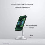 Original Xiaomi 30W 2-in-1 Magnetisches Kabelloses Ladegerät für Mobiltelefone und Kopfhörer