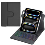 360-Grad-Drehung Hintergrundbeleuchtete Bluetooth-Tastatur Leder Tablet-Hülle mit Touchpad, Für iPad Pro 11 2025 / 2024, Für iPad 2025 / 2022, Für iPad Air 11 2025 / iPad Pro 11 2022, Für iPad 10.2 2021 / 2019 / iPad Air 3