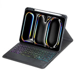 360-Grad-Drehung Hintergrundbeleuchtete Bluetooth-Tastatur Leder Tablet-Hülle mit Touchpad, Für iPad Pro 11 2025 / 2024, Für iPad 2025 / 2022, Für iPad Air 11 2025 / iPad Pro 11 2022, Für iPad 10.2 2021 / 2019 / iPad Air 3