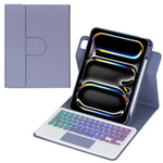 360-Grad-Drehung Hintergrundbeleuchtete Bluetooth-Tastatur Leder Tablet-Hülle mit Touchpad, Für iPad Pro 11 2025 / 2024, Für iPad 2025 / 2022, Für iPad Air 11 2025 / iPad Pro 11 2022, Für iPad 10.2 2021 / 2019 / iPad Air 3