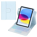360-Grad-Drehung Hintergrundbeleuchtete Bluetooth-Tastatur Leder Tablet-Hülle mit Touchpad, Für iPad Pro 11 2025 / 2024, Für iPad 2025 / 2022, Für iPad Air 11 2025 / iPad Pro 11 2022, Für iPad 10.2 2021 / 2019 / iPad Air 3