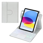 360-Grad-Drehung Hintergrundbeleuchtete Bluetooth-Tastatur Leder Tablet-Hülle mit Touchpad, Für iPad Pro 11 2025 / 2024, Für iPad 2025 / 2022, Für iPad Air 11 2025 / iPad Pro 11 2022, Für iPad 10.2 2021 / 2019 / iPad Air 3