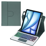 360-Grad-Drehung Hintergrundbeleuchtete Bluetooth-Tastatur Leder Tablet-Hülle mit Touchpad, Für iPad Pro 11 2025 / 2024, Für iPad 2025 / 2022, Für iPad Air 11 2025 / iPad Pro 11 2022, Für iPad 10.2 2021 / 2019 / iPad Air 3
