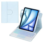 360-Grad-Drehung Hintergrundbeleuchtete Bluetooth-Tastatur Leder Tablet-Hülle mit Touchpad, Für iPad Pro 11 2025 / 2024, Für iPad 2025 / 2022, Für iPad Air 11 2025 / iPad Pro 11 2022, Für iPad 10.2 2021 / 2019 / iPad Air 3