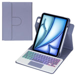360-Grad-Drehung Hintergrundbeleuchtete Bluetooth-Tastatur Leder Tablet-Hülle mit Touchpad, Für iPad Pro 11 2025 / 2024, Für iPad 2025 / 2022, Für iPad Air 11 2025 / iPad Pro 11 2022, Für iPad 10.2 2021 / 2019 / iPad Air 3